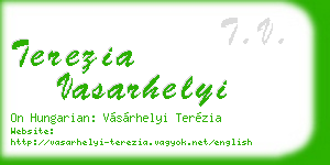 terezia vasarhelyi business card